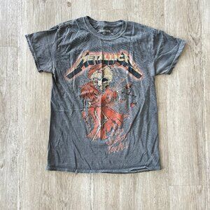 Unisex Metallica Grey Band Tshirt - XS